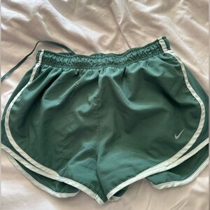 green nike running shorts